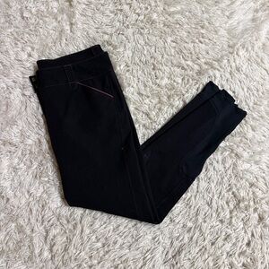 Women’s Size 36L Black Smartpak Piper Knee Patch Horseback Riding Breeches